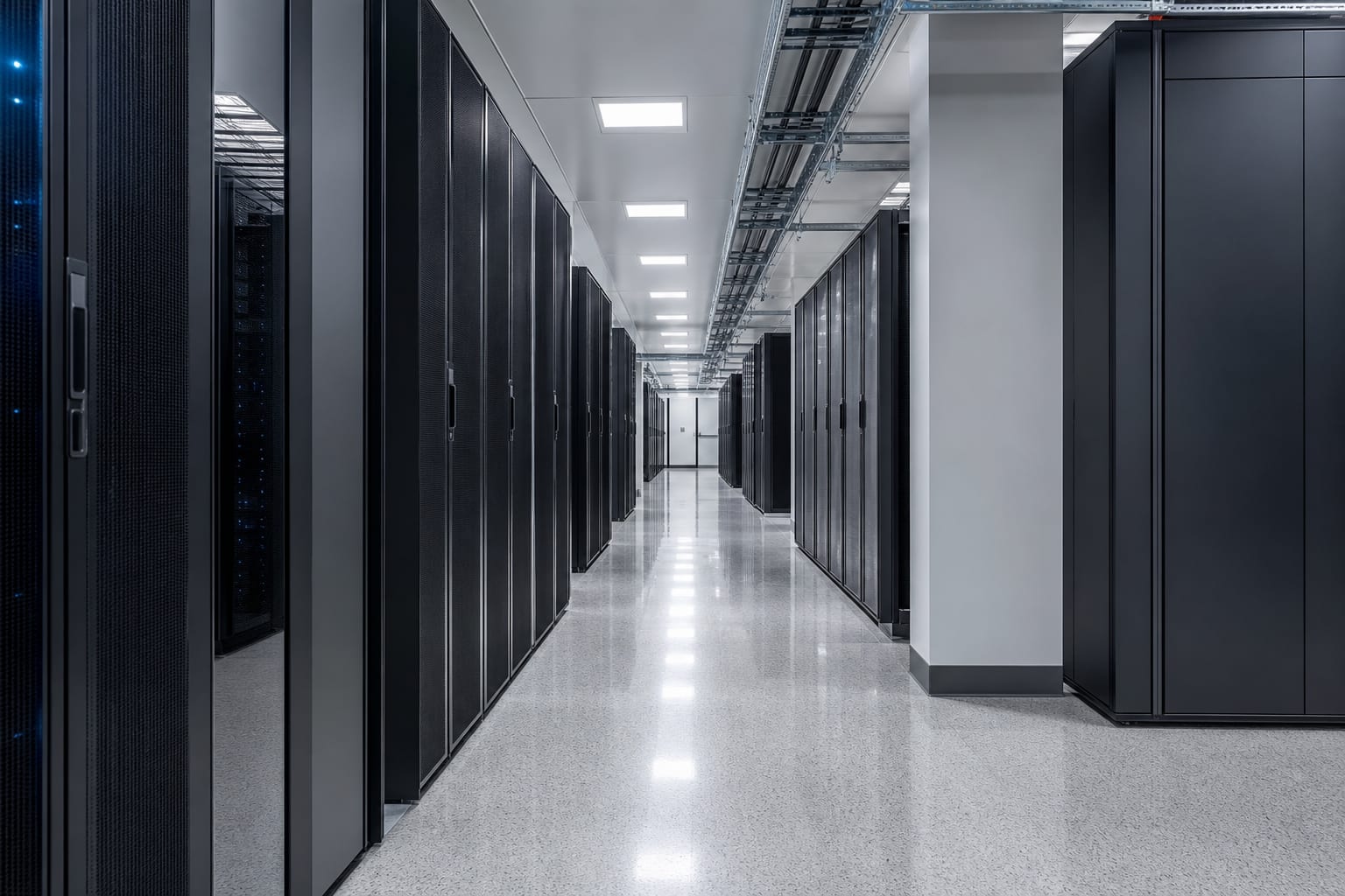 Kurumsal hosting için düşük yoğunluklu NVMe sunucu ve veri merkezi altyapısı